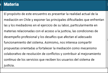 Liliana Patricia Marín Sánchez, mediador/a en Valparaiso